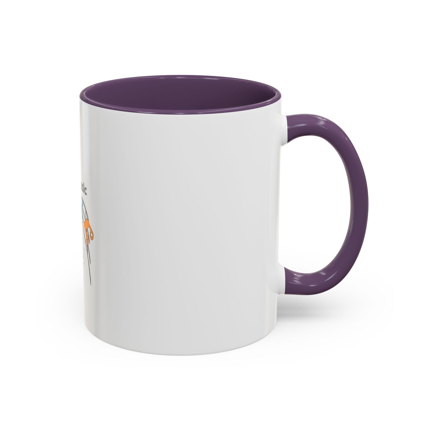 Music Notes Accent Coffee Mug – Colorful Melody Design (11/15oz)